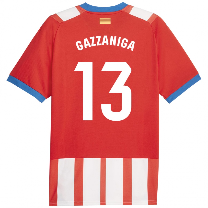 Kinder Paulo Gazzaniga #13 Rot-Weiss Heimtrikot Trikot 2023/24 T-Shirt Schweiz