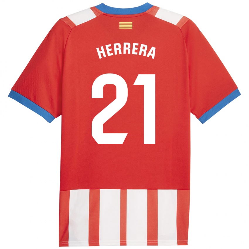 Kinder Yangel Herrera #21 Rot-Weiss Heimtrikot Trikot 2023/24 T-Shirt Schweiz