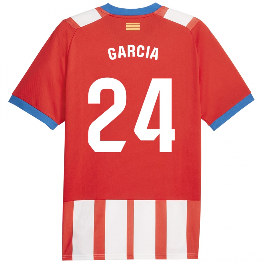 Kinder Borja García #24 Rot-Weiss Heimtrikot Trikot 2023/24 T-Shirt Schweiz