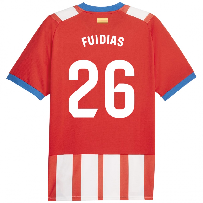 Kinder Toni Fuidias #26 Rot-Weiss Heimtrikot Trikot 2023/24 T-Shirt Schweiz