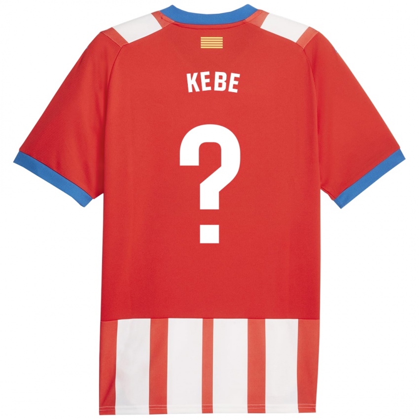 Kinder Moussa Kébé #0 Rot-Weiss Heimtrikot Trikot 2023/24 T-Shirt Schweiz