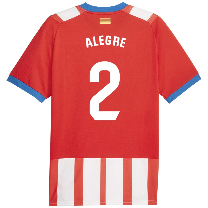 Kinder Marc Alegre #2 Rot-Weiss Heimtrikot Trikot 2023/24 T-Shirt Schweiz