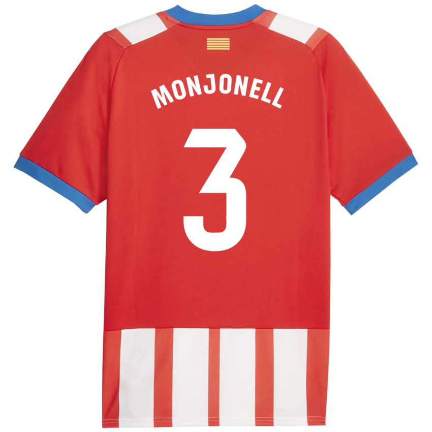 Kinder Eric Monjonell #3 Rot-Weiss Heimtrikot Trikot 2023/24 T-Shirt Schweiz