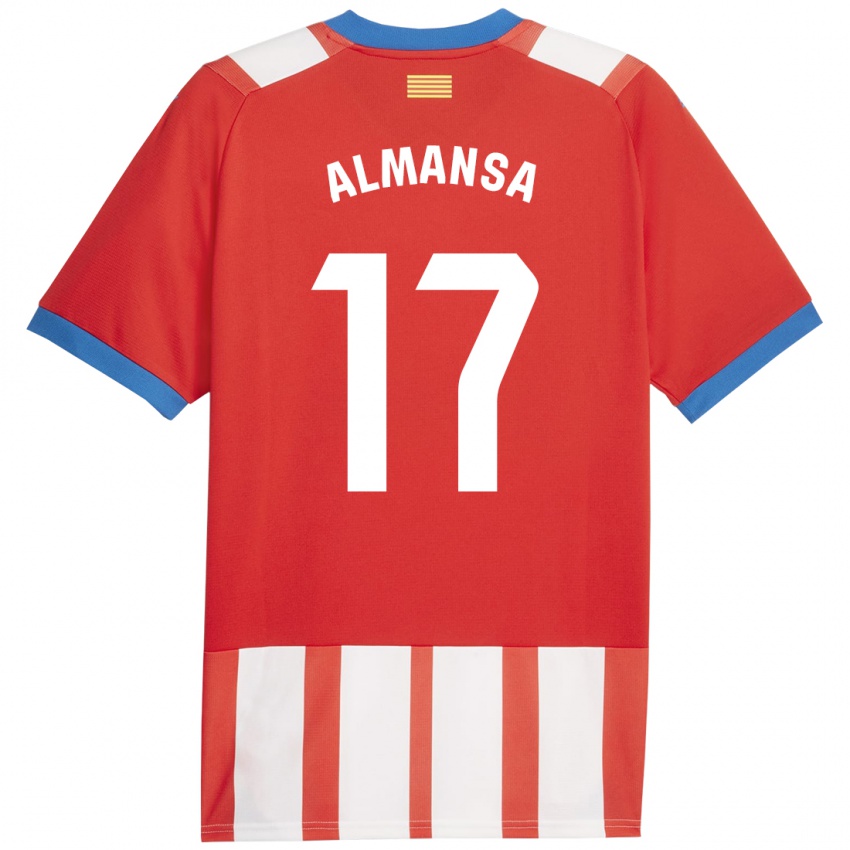 Kinder Alex Almansa #17 Rot-Weiss Heimtrikot Trikot 2023/24 T-Shirt Schweiz