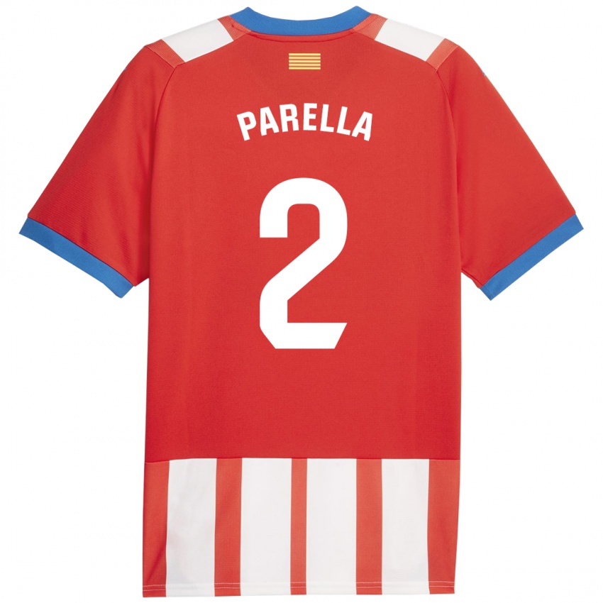 Kinder Virginia Parella #2 Rot-Weiss Heimtrikot Trikot 2023/24 T-Shirt Schweiz