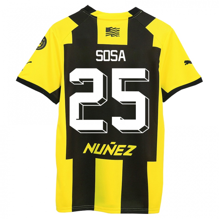 Kinder Ignacio Sosa #25 Gelb Schwarz Heimtrikot Trikot 2023/24 T-Shirt Schweiz