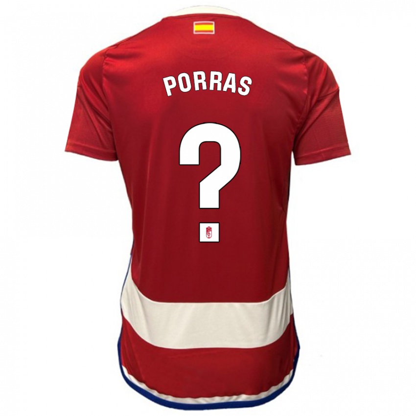 Kinder Cristian Porras #0 Rot Heimtrikot Trikot 2023/24 T-Shirt Schweiz