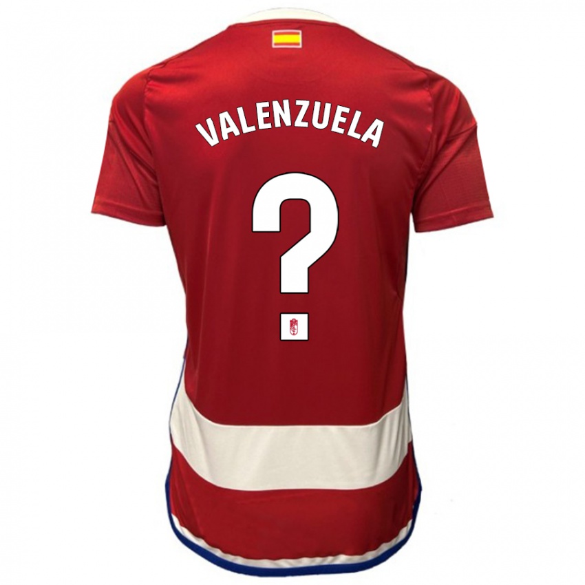 Kinder Adrián Valenzuela #0 Rot Heimtrikot Trikot 2023/24 T-Shirt Schweiz