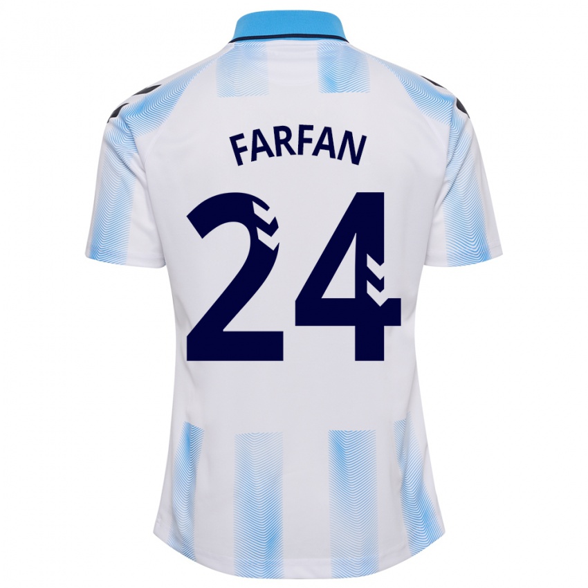 Kinder María Farfán #24 Weiß Blau Heimtrikot Trikot 2023/24 T-Shirt Schweiz