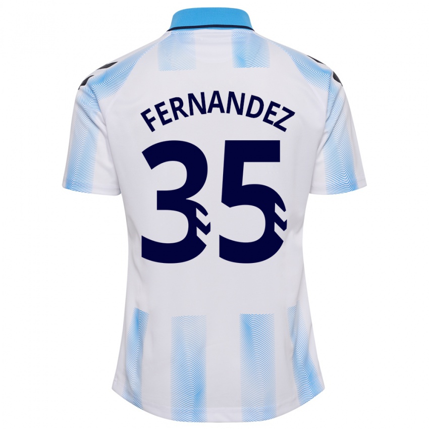 Kinder Inés Fernández #35 Weiß Blau Heimtrikot Trikot 2023/24 T-Shirt Schweiz