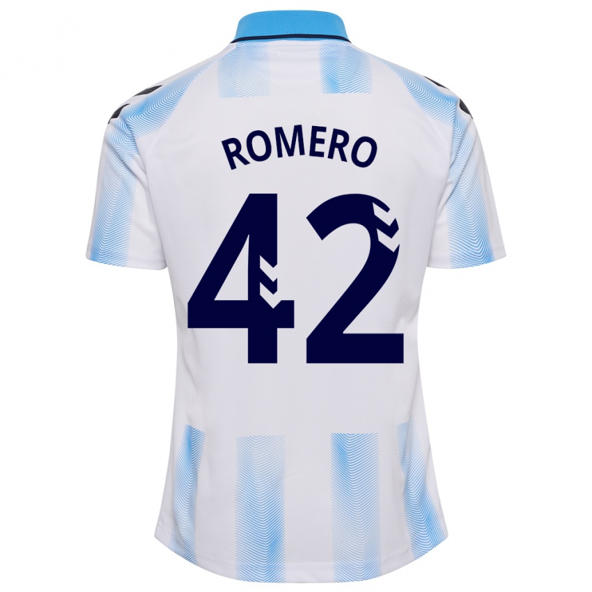 Kinder Andrea Romero #42 Weiß Blau Heimtrikot Trikot 2023/24 T-Shirt Schweiz