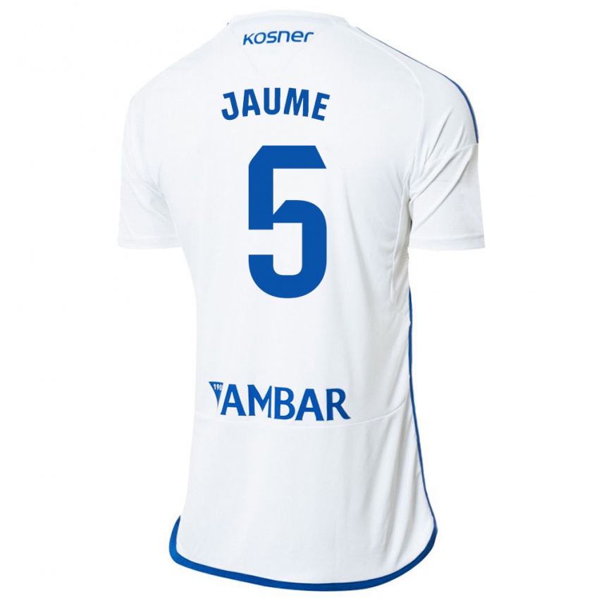 Kinder Jaume Grau #5 Weiß Heimtrikot Trikot 2023/24 T-Shirt Schweiz