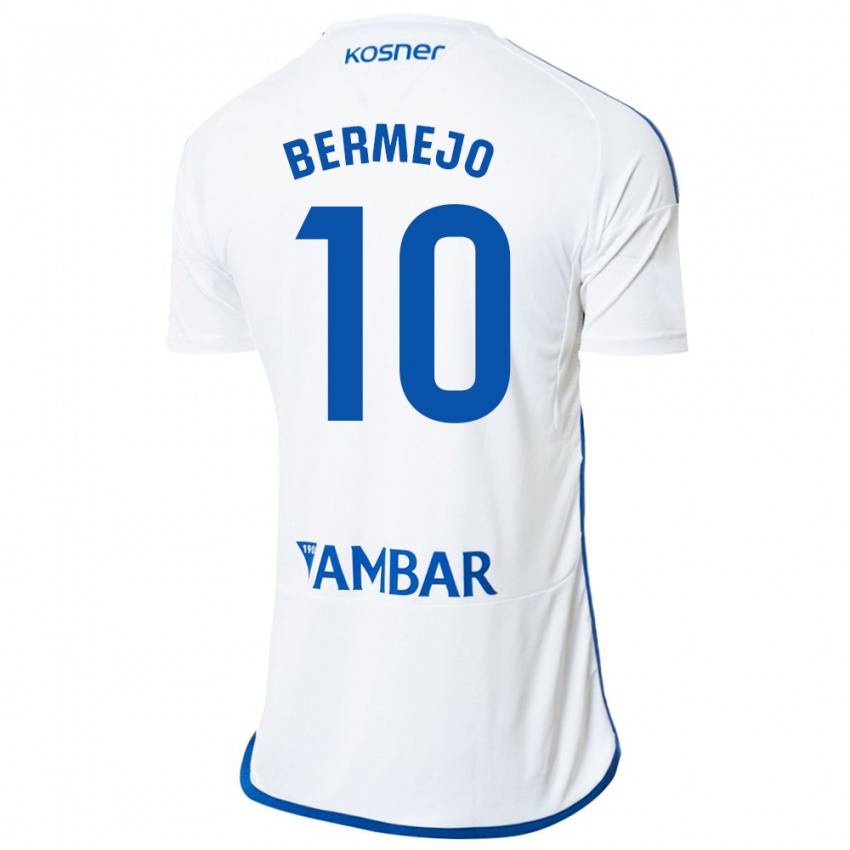 Kinder Sergio Bermejo #10 Weiß Heimtrikot Trikot 2023/24 T-Shirt Schweiz