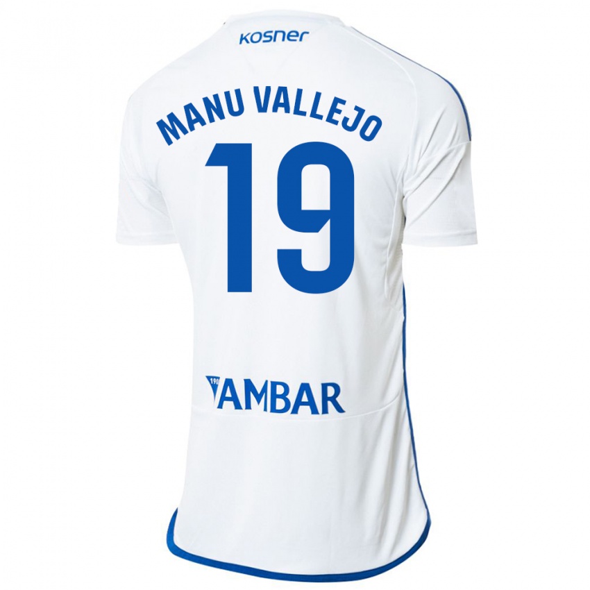 Kinder Manu Vallejo #19 Weiß Heimtrikot Trikot 2023/24 T-Shirt Schweiz