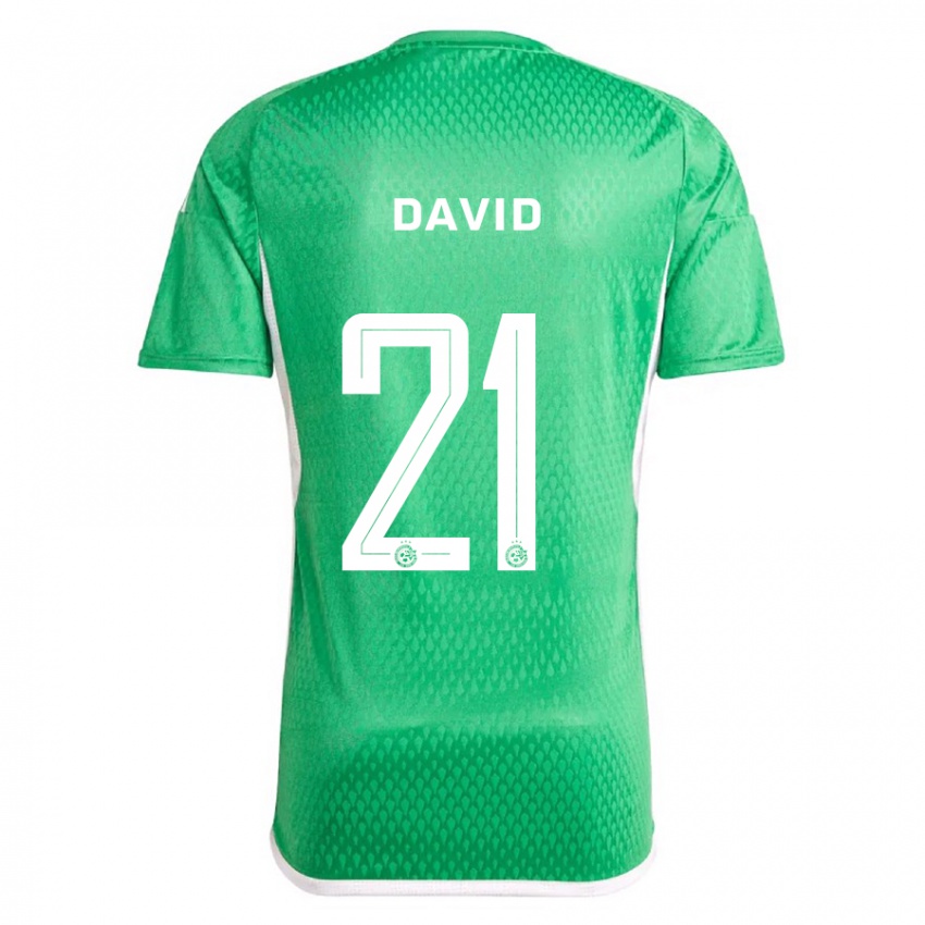 Kinder Dean David #21 Weiß Blau Heimtrikot Trikot 2023/24 T-Shirt Schweiz