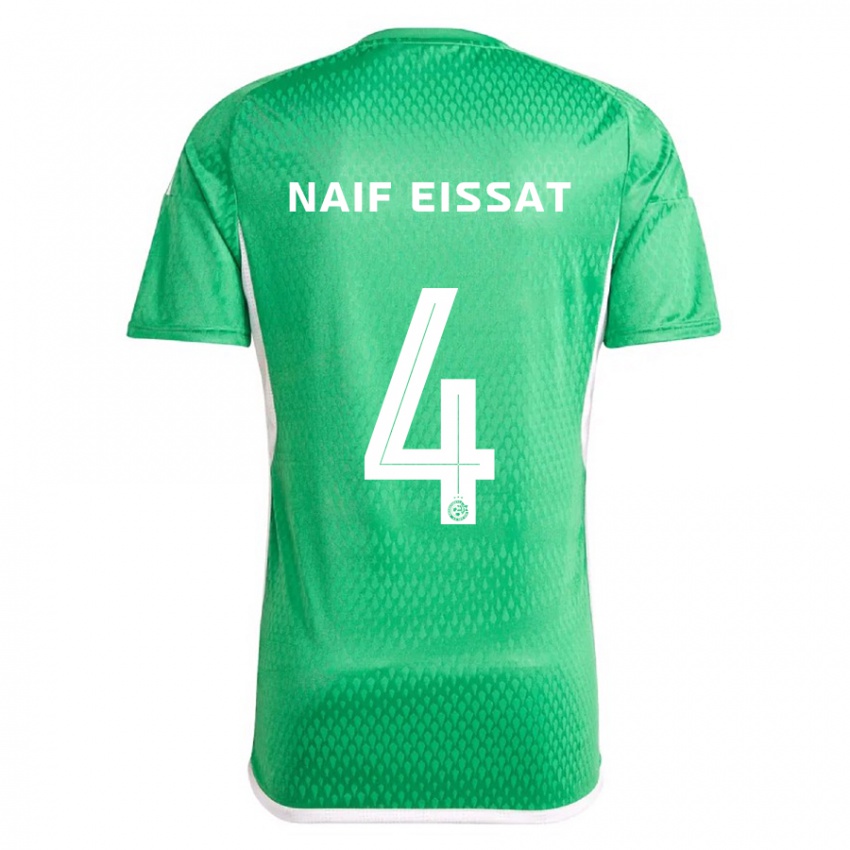 Kinder Lisav Naif Eissat #4 Weiß Blau Heimtrikot Trikot 2023/24 T-Shirt Schweiz