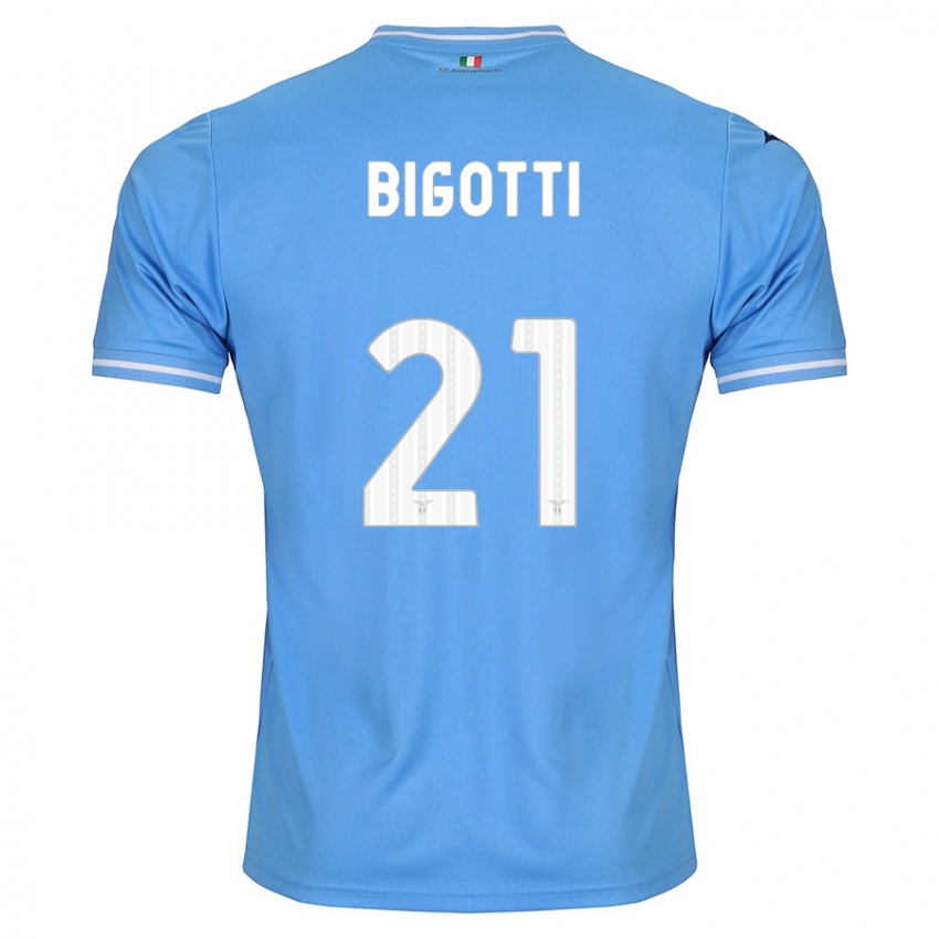 Kinder Massimo Bigotti #21 Blau Heimtrikot Trikot 2023/24 T-Shirt Schweiz