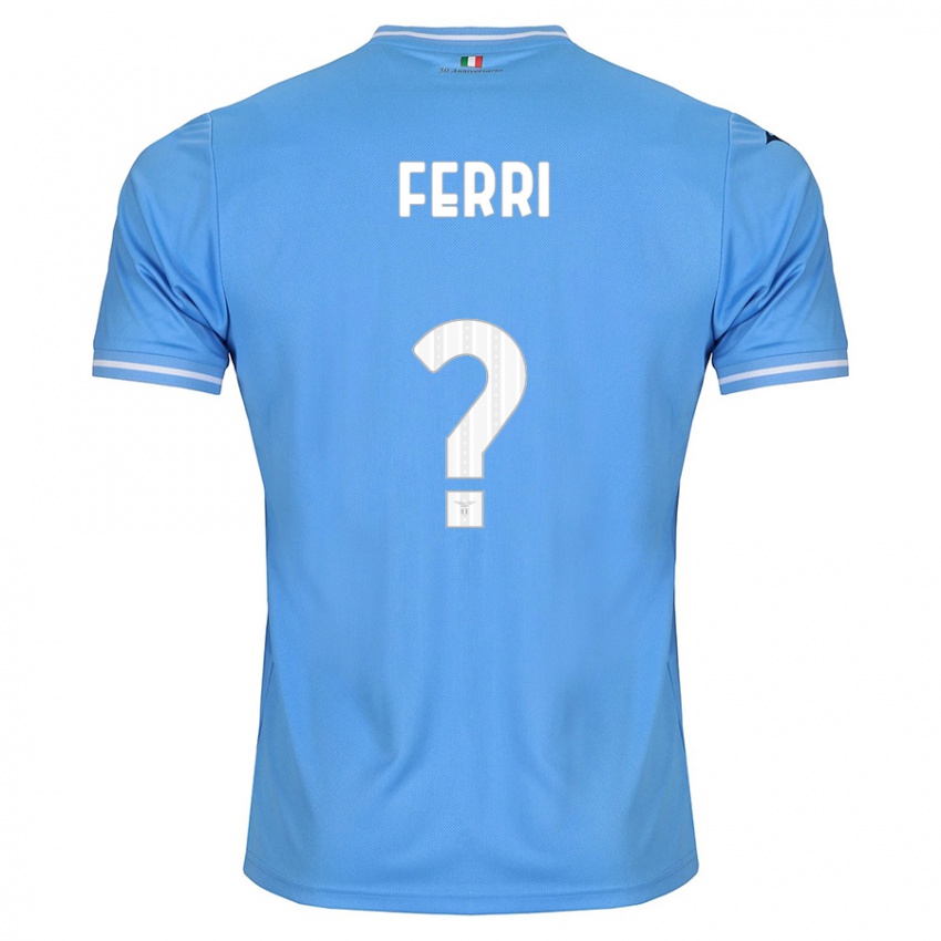 Kinder Mattia Ferri #0 Blau Heimtrikot Trikot 2023/24 T-Shirt Schweiz