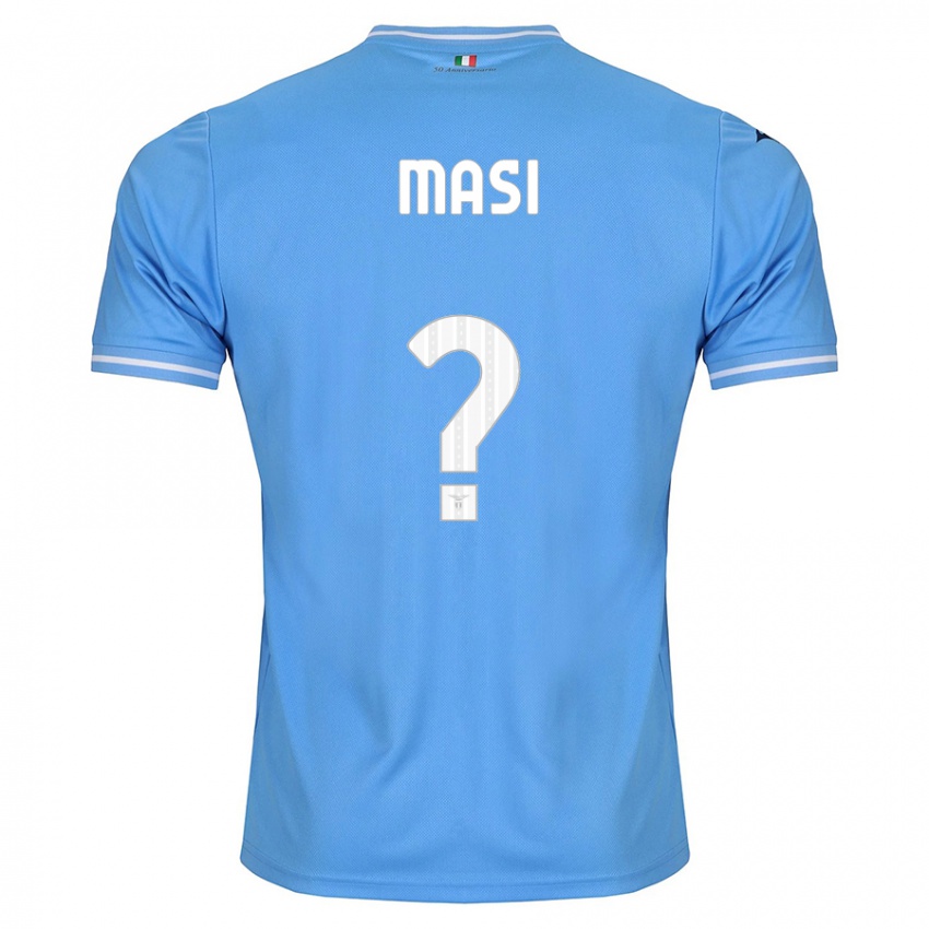 Kinder Nicolas Masi #0 Blau Heimtrikot Trikot 2023/24 T-Shirt Schweiz