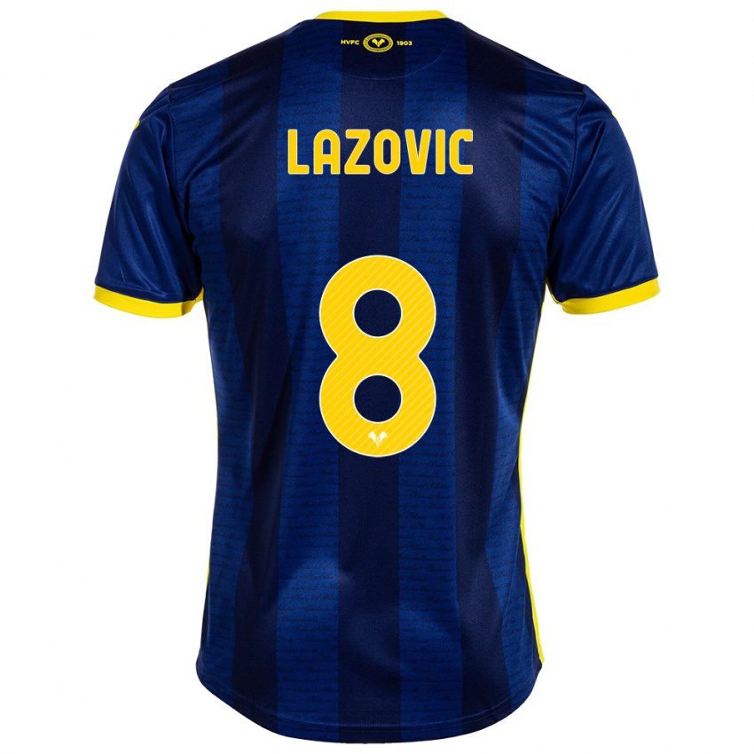 Kinder Darko Lazović #8 Marine Heimtrikot Trikot 2023/24 T-Shirt Schweiz