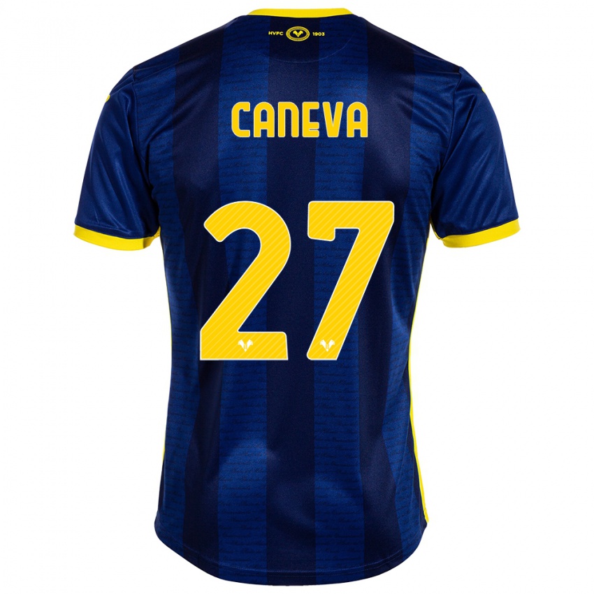 Kinder Elia Caneva #27 Marine Heimtrikot Trikot 2023/24 T-Shirt Schweiz