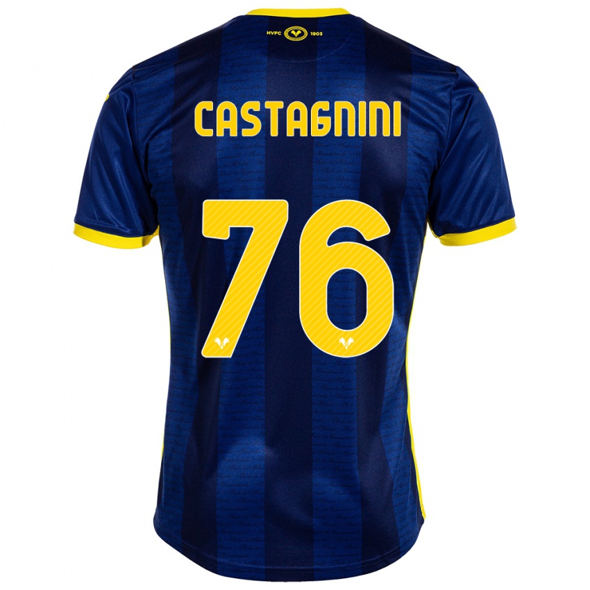 Kinder Mirko Castagnini #76 Marine Heimtrikot Trikot 2023/24 T-Shirt Schweiz