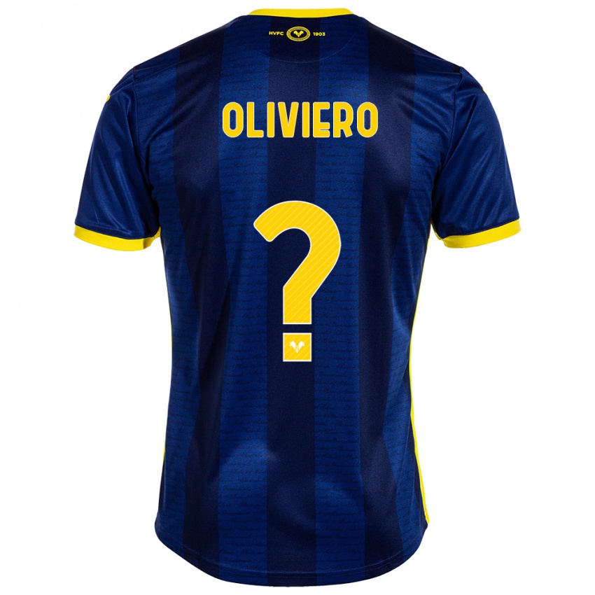 Kinder Davide Oliviero #0 Marine Heimtrikot Trikot 2023/24 T-Shirt Schweiz