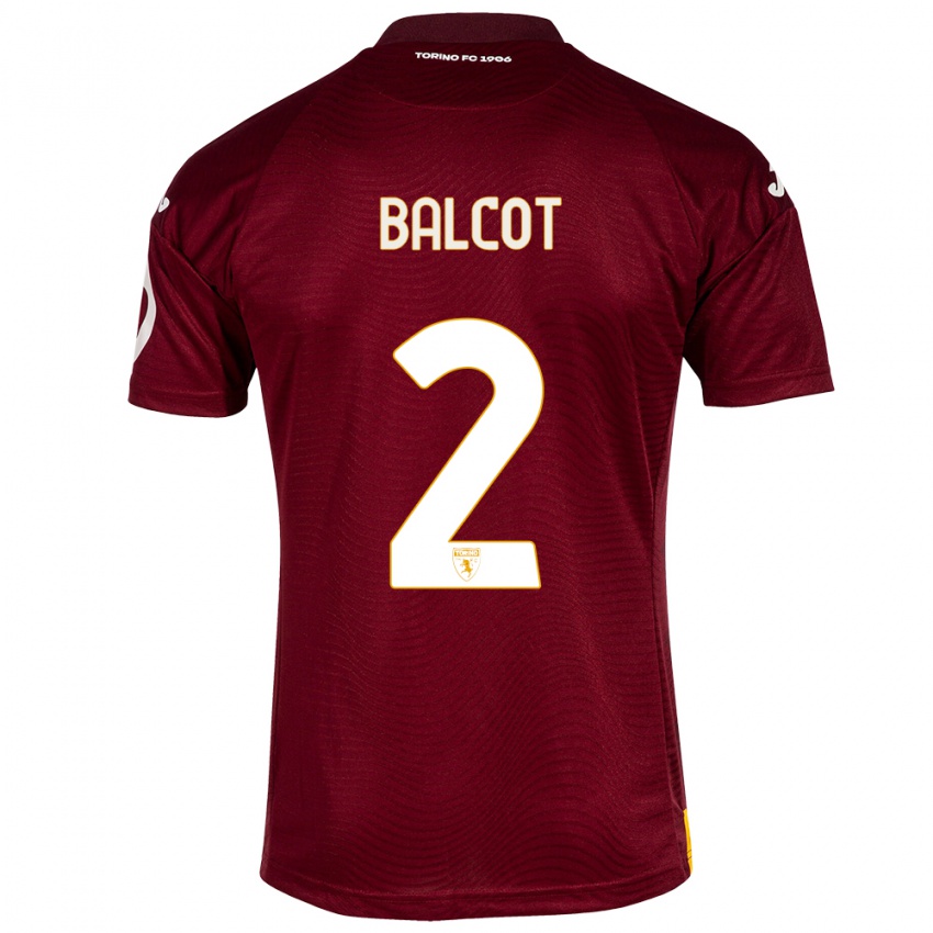 Kinder Côme Bianay Balcot #2 Dunkelrot Heimtrikot Trikot 2023/24 T-Shirt Schweiz