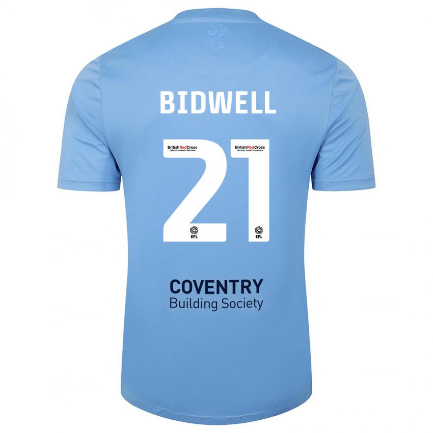 Kinder Jake Bidwell #21 Himmelblau Heimtrikot Trikot 2023/24 T-Shirt Schweiz