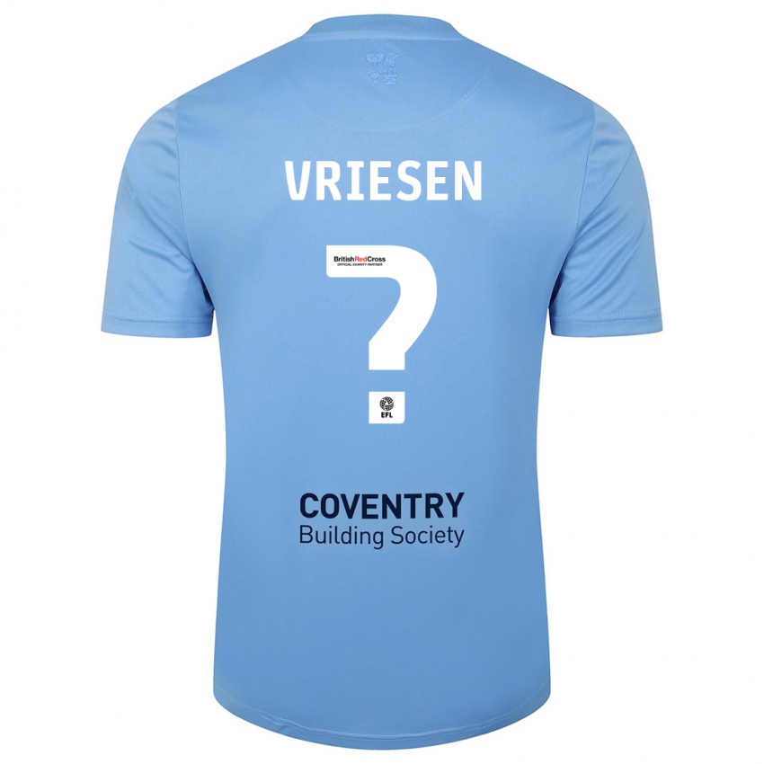 Kinder Fabian Vriesen #0 Himmelblau Heimtrikot Trikot 2023/24 T-Shirt Schweiz