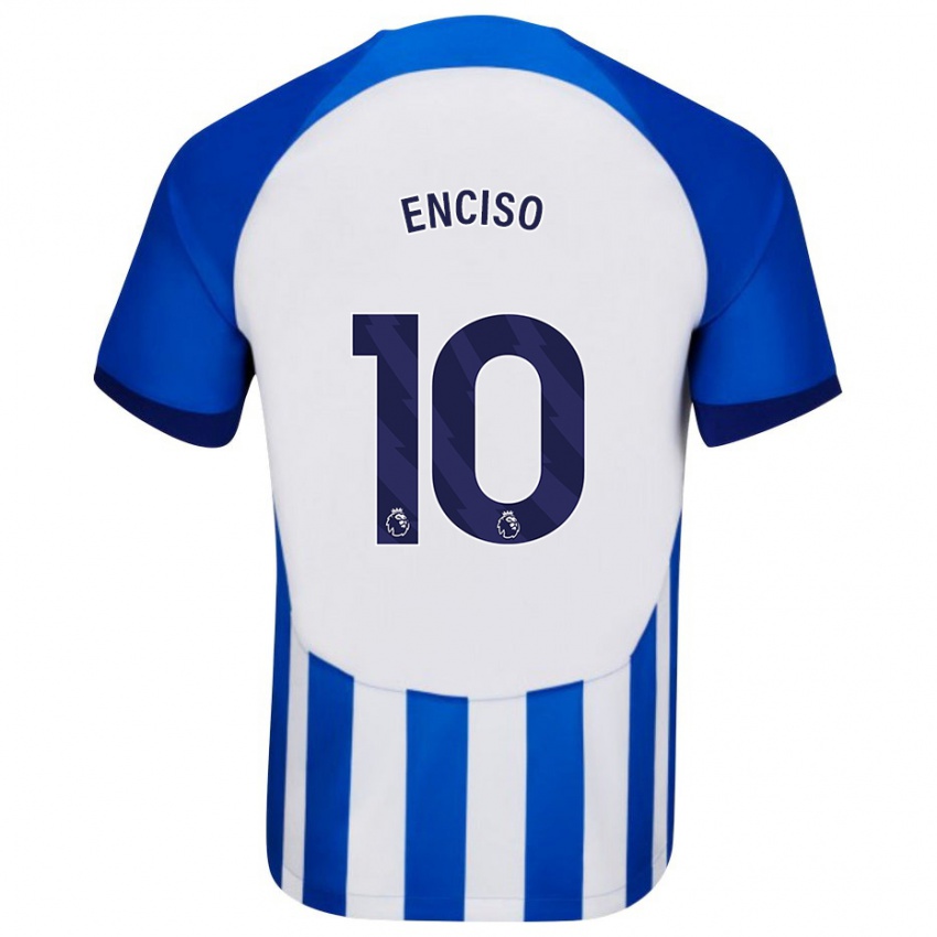 Kinder Julio Enciso #10 Blau Heimtrikot Trikot 2023/24 T-Shirt Schweiz