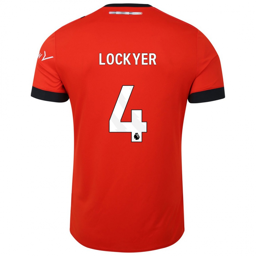 Kinder Tom Lockyer #4 Rot Heimtrikot Trikot 2023/24 T-Shirt Schweiz