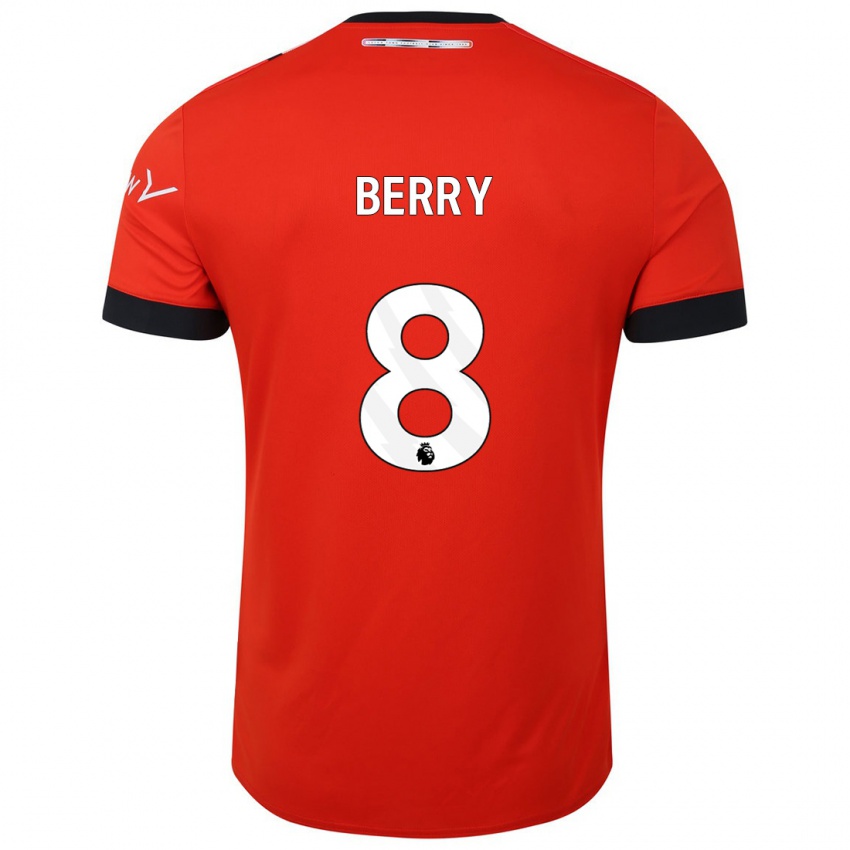 Kinder Luke Berry #8 Rot Heimtrikot Trikot 2023/24 T-Shirt Schweiz