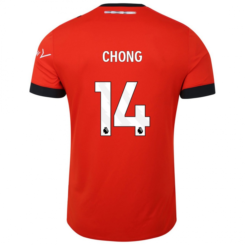 Kinder Tahith Chong #14 Rot Heimtrikot Trikot 2023/24 T-Shirt Schweiz