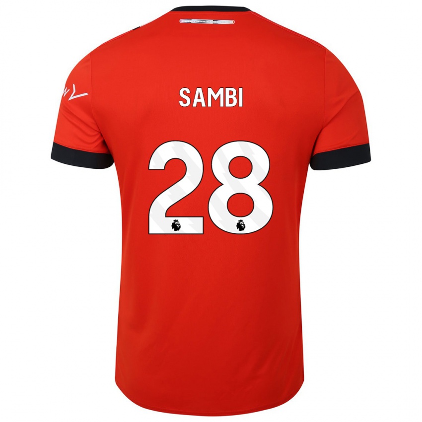 Kinder Albert Sambi Lokonga #28 Rot Heimtrikot Trikot 2023/24 T-Shirt Schweiz