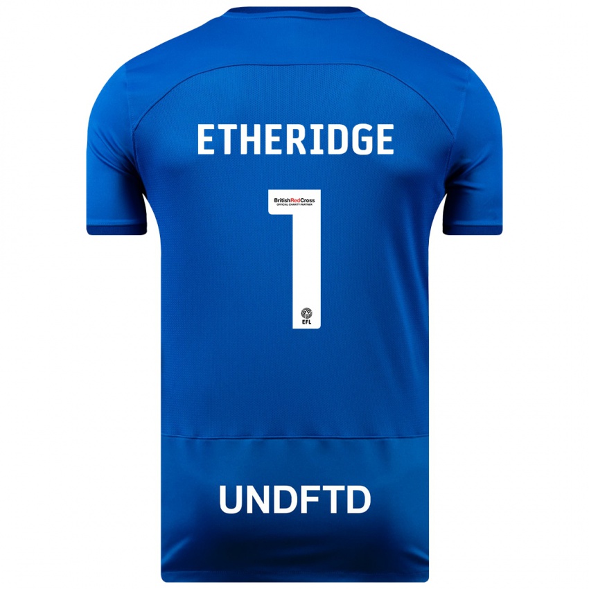Kinder Neil Etheridge #1 Blau Heimtrikot Trikot 2023/24 T-Shirt Schweiz