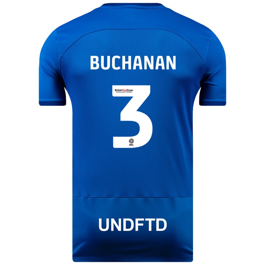 Kinder Lee Buchanan #3 Blau Heimtrikot Trikot 2023/24 T-Shirt Schweiz