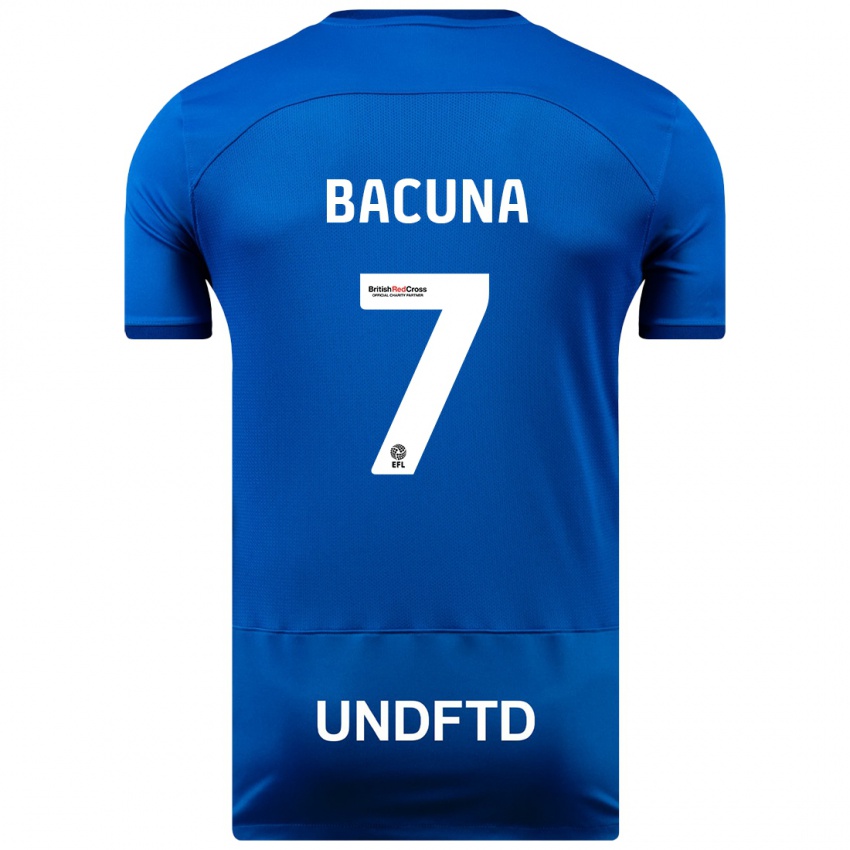 Kinder Juninho Bacuna #7 Blau Heimtrikot Trikot 2023/24 T-Shirt Schweiz