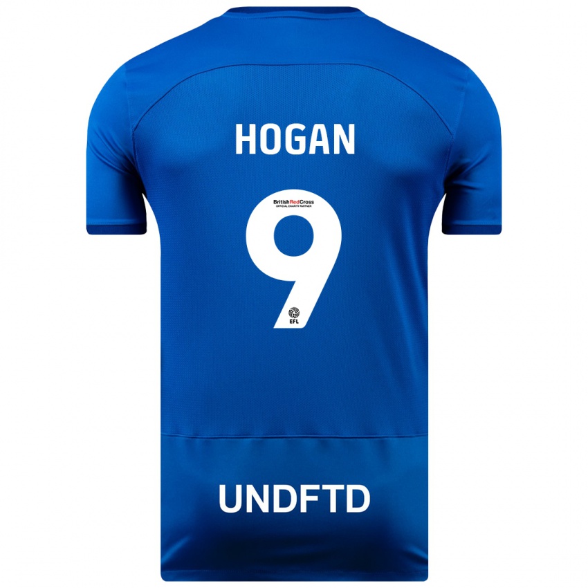 Kinder Scott Hogan #9 Blau Heimtrikot Trikot 2023/24 T-Shirt Schweiz