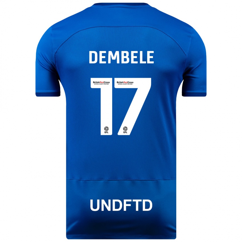 Kinder Siriki Dembélé #17 Blau Heimtrikot Trikot 2023/24 T-Shirt Schweiz