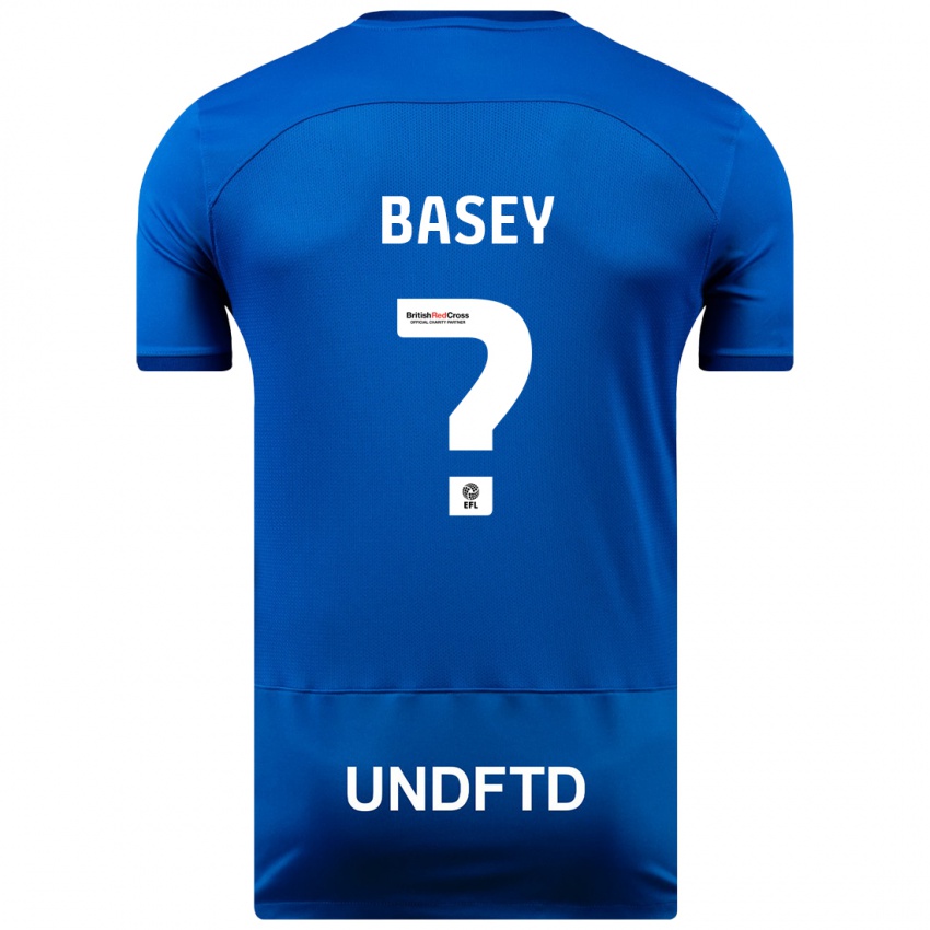 Kinder Oliver Basey #0 Blau Heimtrikot Trikot 2023/24 T-Shirt Schweiz