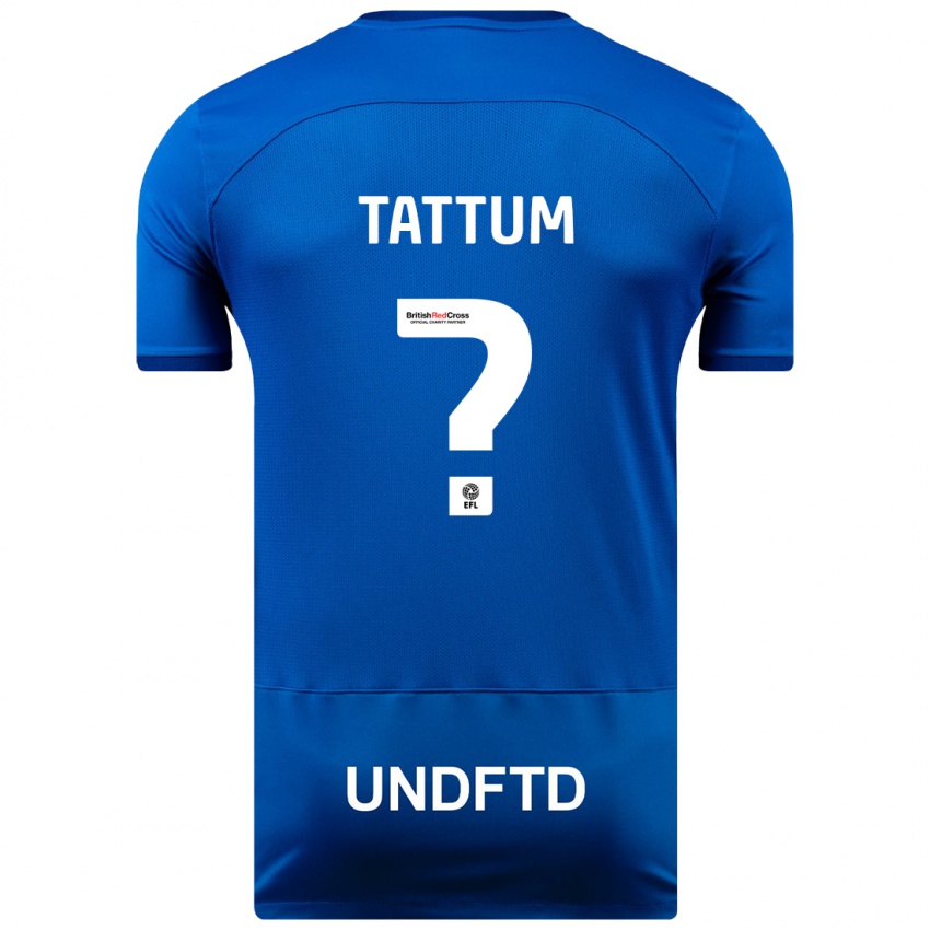 Kinder Frank Tattum #0 Blau Heimtrikot Trikot 2023/24 T-Shirt Schweiz