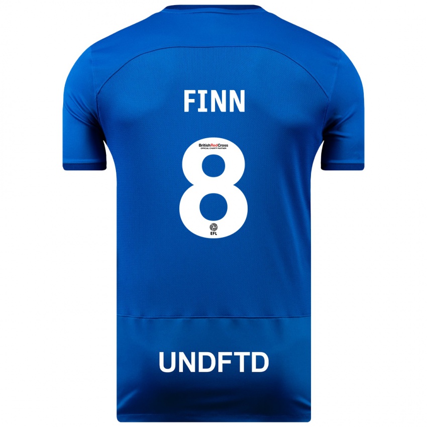 Kinder Jamie Finn #8 Blau Heimtrikot Trikot 2023/24 T-Shirt Schweiz