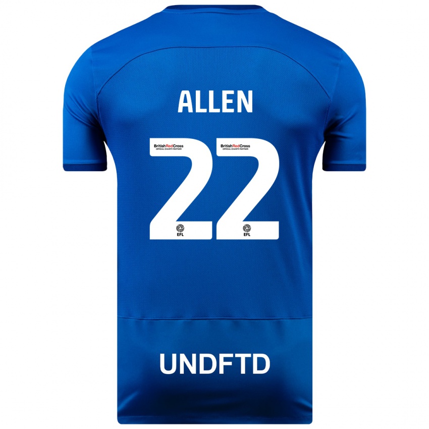 Kinder Remi Allen #22 Blau Heimtrikot Trikot 2023/24 T-Shirt Schweiz