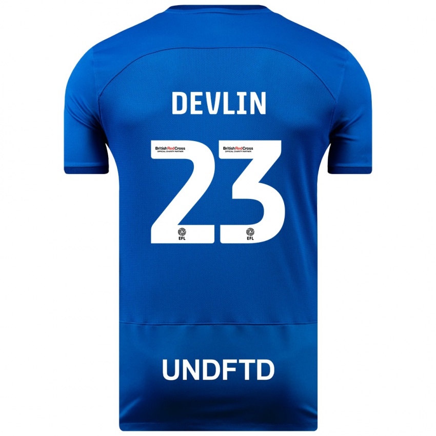 Kinder Charlotte Devlin #23 Blau Heimtrikot Trikot 2023/24 T-Shirt Schweiz