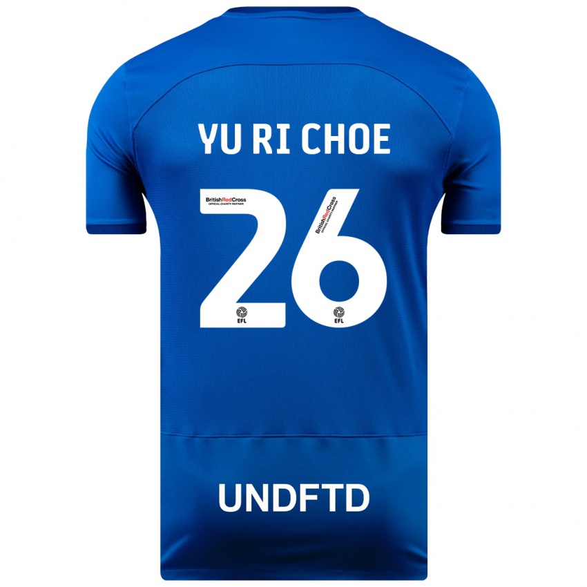 Kinder Yu-Ri Choe #26 Blau Heimtrikot Trikot 2023/24 T-Shirt Schweiz