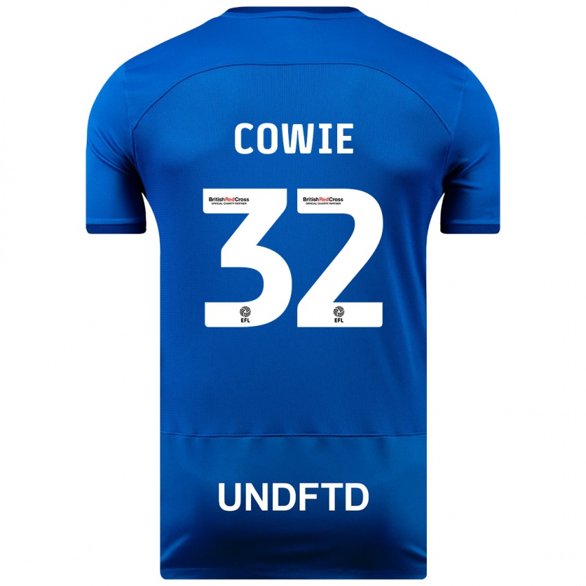 Kinder Abbie Cowie #32 Blau Heimtrikot Trikot 2023/24 T-Shirt Schweiz