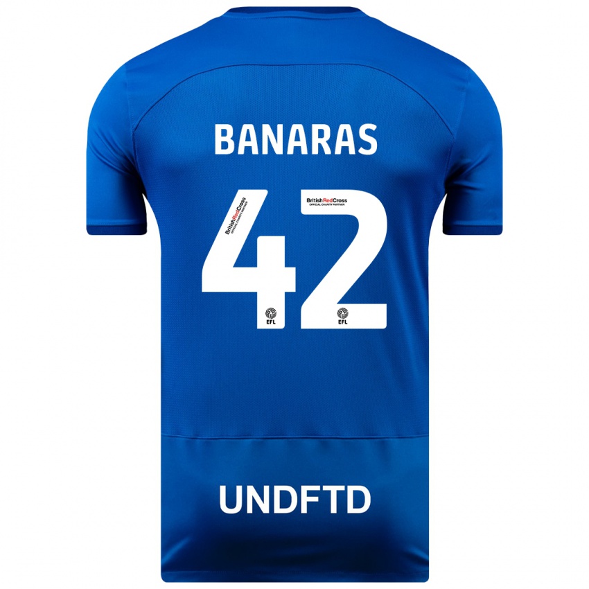 Kinder Layla Banaras #42 Blau Heimtrikot Trikot 2023/24 T-Shirt Schweiz