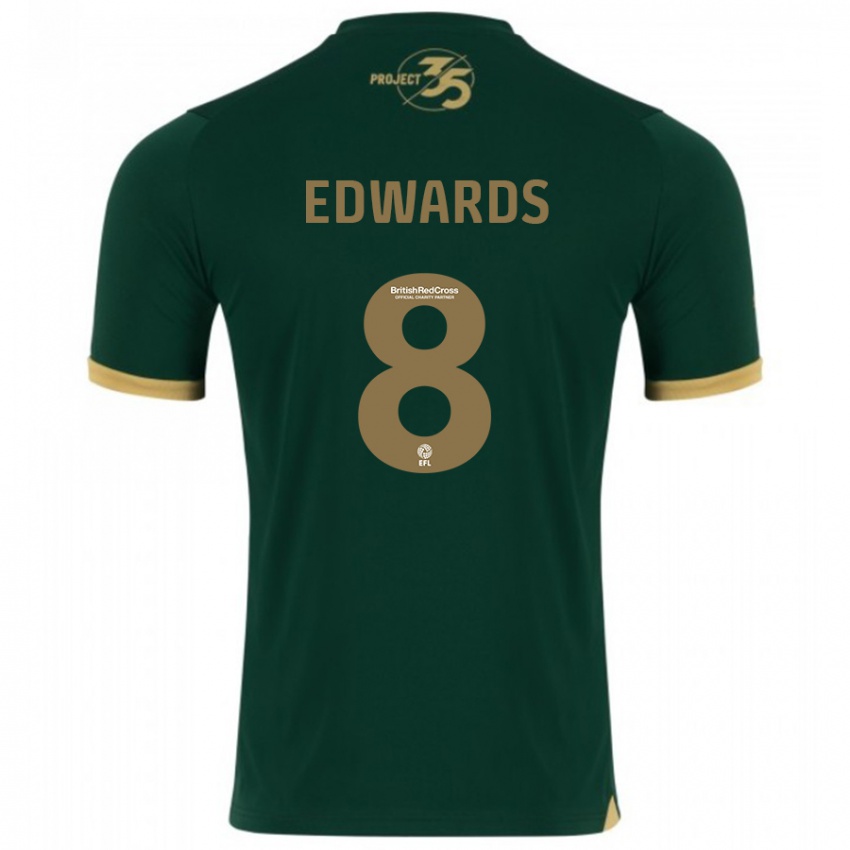Kinder Joe Edwards #8 Grün Heimtrikot Trikot 2023/24 T-Shirt Schweiz
