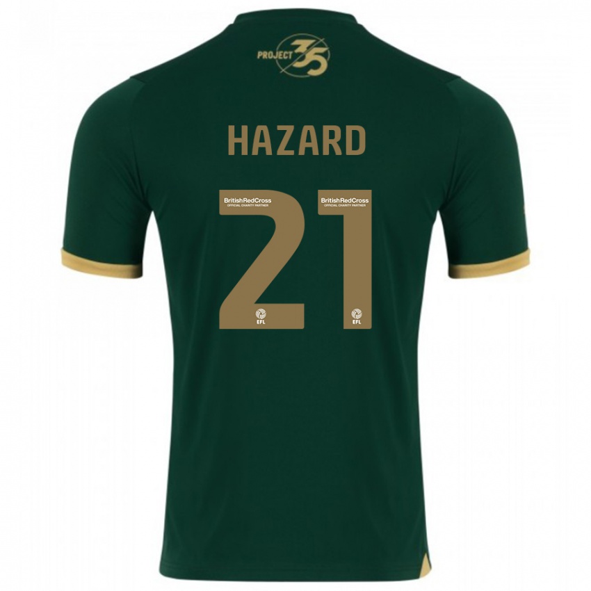 Kinder Conor Hazard #21 Grün Heimtrikot Trikot 2023/24 T-Shirt Schweiz